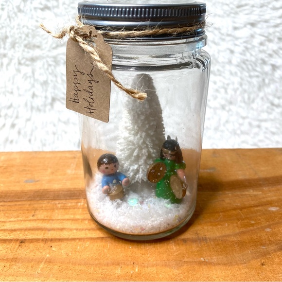 Winter Wonderland Christmas Angel Snow Globe Scene Christmas Decor - Picture 1 of 7